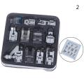 【Versatile】 11pcs/set Sewing Machine Accessories Presser Foot Spare Kit Hem Snap On Feet. 