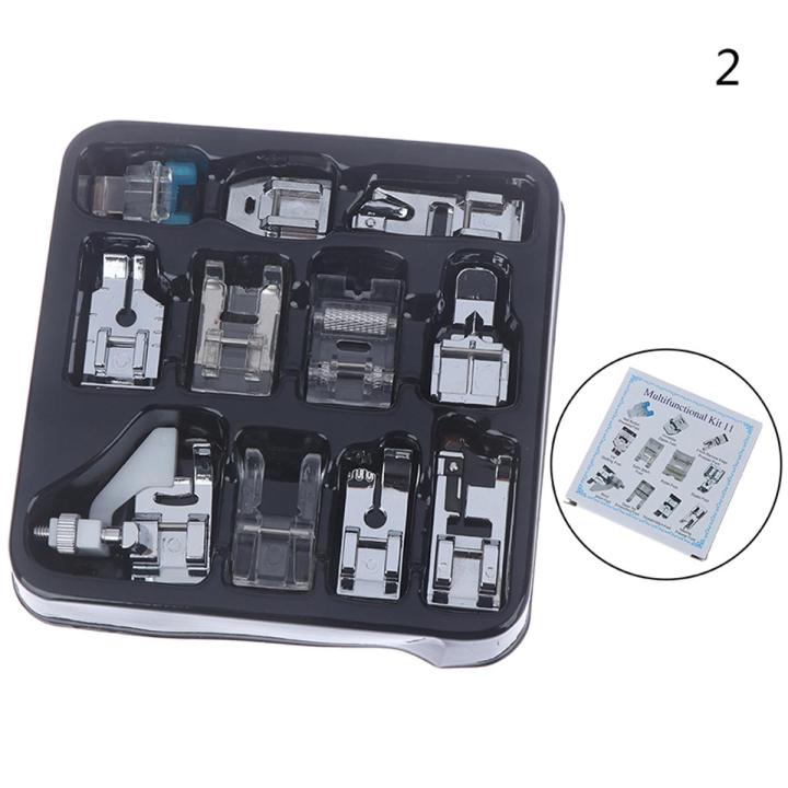 【Versatile】 11pcs/set Sewing Machine Accessories Presser Foot Spare Kit Hem Snap On Feet