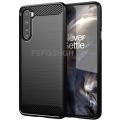Capa For OnePlus Nord 8 Pro NORD 6.44 inch Brushed Carbon Fiber Soft Silicone Case For AC2001 AC2003 Magnetic Ring Stand Cover. 