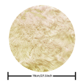 Fluffy Fur Carpet Circle shape Rugs, Soft Hairy Fur Rugs Washable Faux Fur Rug For Kids Bedroom Home Decoration Sofas Cushions Mat Soft Carpet Sheepskin Rug (1pc, 70*70cm Circle). 