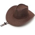 Summer Wide Brim Breathable Men's Sun-Shade Sun Hat Beach Travel Casual Hat Outdoor Knight Cowboy Hat.