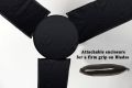 The Furnishing Tree Ceiling Fan Cover with attachable end closure Dustproof Polyester Three Blade Set of 1 Fan Cover. 