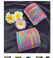 Rainbow Bangles/ Churi For Girls/Women (Original Indian Product). 