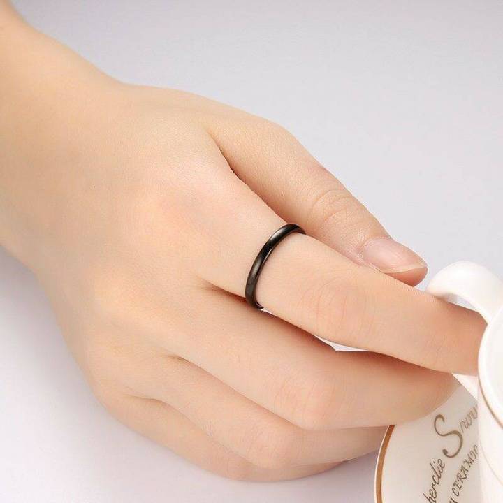 Black%20Fashionable%20Round%20Stainless%20Steel%20Finger%20Ring%20For%20Men%20-%20Image%203