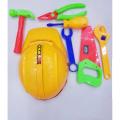 Helmet With Mechanic Tools Toy Set for Your Baby Early Learning. 