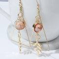 Charm Earrings Eco-friendly Fashion Hollow Out Triangle Hook Earrings. 