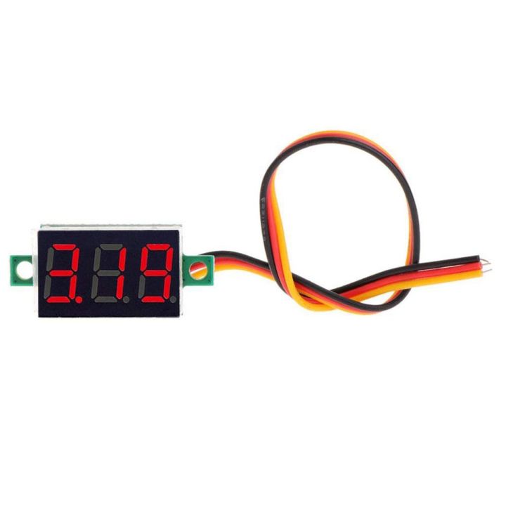 LED Display Mini 0.36 Inch DC 0-100V Digital Voltmeter - Panel Indicator Monitor Voltage Meter - Compact Design for Convenience