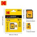 【Ready Stock+FREE Shipping+COD】Original Kodak Micro SD Card 512GB 256GB 128GB 64GB U3 High Speed Memory Card U3 A1 V30 Class 10 microSD TF Card For adapter.