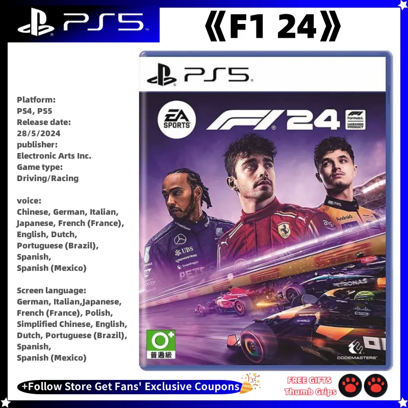 Sony Playstatio5 Genuine New Game CD F1 24 PS5 Playstation5