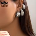 Carat Short Earrings 6 Pairs Women's Geometric C-shaped Huggie Earrings Lightweight Anti-slip Ear Hoops for Prom Cocktail Party Solid Color Bean Shape Jewelry for Ladies. 