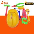 Construction helmet set Helmet set toys Mechanic Set with Helmet Multicolor. 