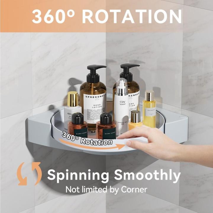 Space-saving%20Shower%20caddy%20corner%20Convenient%20Durable%20360%20degrees%20rotate%20Shower%20organizer%20shelves%20Waterproof%20Easy%20to%20install%20Lazy%20Susan%20organizer%20turntable%20for%20Small%20bathrooms%20College%20dorm%20rooms%20Family%20-%20Image%202