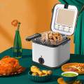 Mini Deep Oil Fryer Deep Frying Pot Electric Deep Fryer Fish Fryer Multipurpose Kitchen Gadgets Deep Fryer Deep Fry Food for Chips Vegetable. 