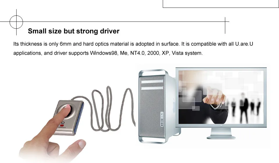 Lecteur D'empreintes DigitalPersona U.are.U 4000B – USB – URU4000B