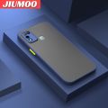 JIUMOO For Infinix Hot 10 Play Infinix Hot 11 Play Infini Case Transparent Back Cover Lens Camera Protect Phone Case Edge Full Cover Casing Frosting Hard Cases Fall protection sleeve. 