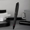 Hongdian N6 Black Metal Resin Piston Fountain Pen Extra Fine Nib pen with Black Ink.
