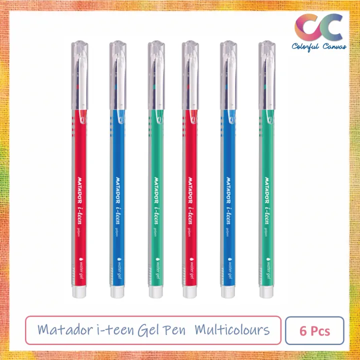 Matador i-teen Gel Pen Multicolours 6 Pcs
