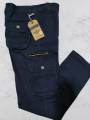 6 Pocket Navy Blue Colour Exclusive Cargo Mobile Pant for Men. 