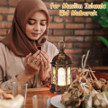 12Pcs Mini Ramadan Candle Mubarak Lantern LED Eid Mubarak Lantern D. 