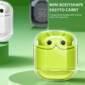 Transparent Style TWS Bluetooth Earphones LED Display Touch Control Headphones Auto Pairing Lightwight Wireless Earbuds with Mic.