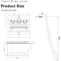 52.5mm Guitar for Tremolo Bridge Set,Silver.