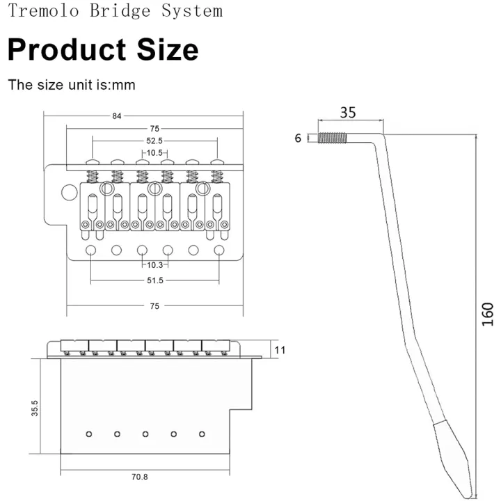 52.5mm%20Guitar%20for%20Tremolo%20Bridge%20Set,Silver%20-%20Image%202