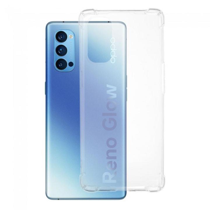 For Oppo Reno 5 Clear Soft TPU Ultra-Thin Transparent Mobile Back Cover