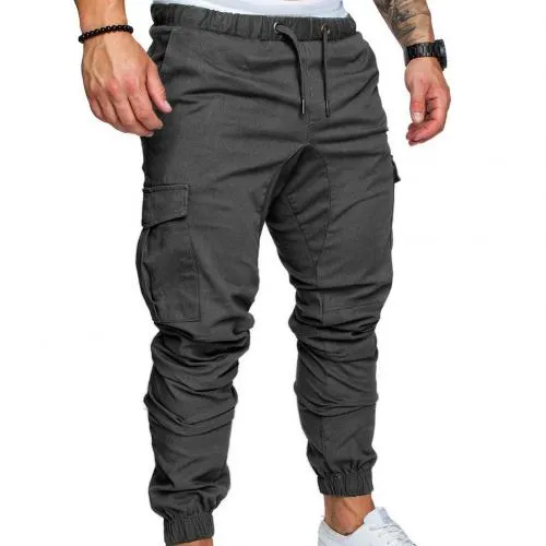 Men%20Casual%20Solid%20Colorckets%20Waist%20Drawstring%20Ankle%20Tied%20Skinny%20Cargo%20Pants%20celana%20panjang%20pria%20salopette%20homme%20Trendy%20-%20Image%203