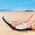 Men Women Sandals Hole Shoes Home Slippers Summer Hollow Out Beach Flat Shoes Comfort Outdoor Slides Slip on Footwear. 