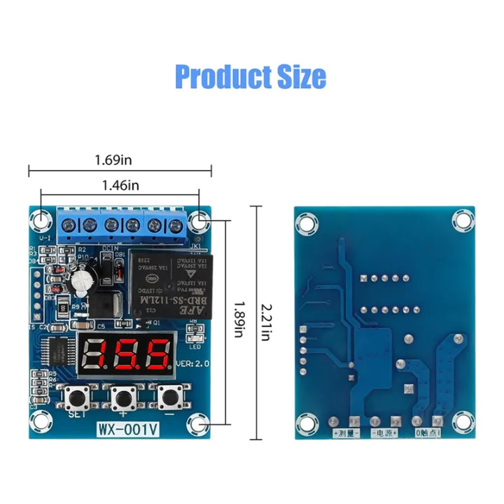 2PCS%20Low%20Voltage%20Cutoff,%20Battery%20Voltage%20Monitor%20Module%20DC%2012V%20Low%20Voltage%20Cut%20Off%20Charge%20Discharge%20Protection%20Board%20Easy%20Install%20Easy%20to%20Use%20-%20Image%204