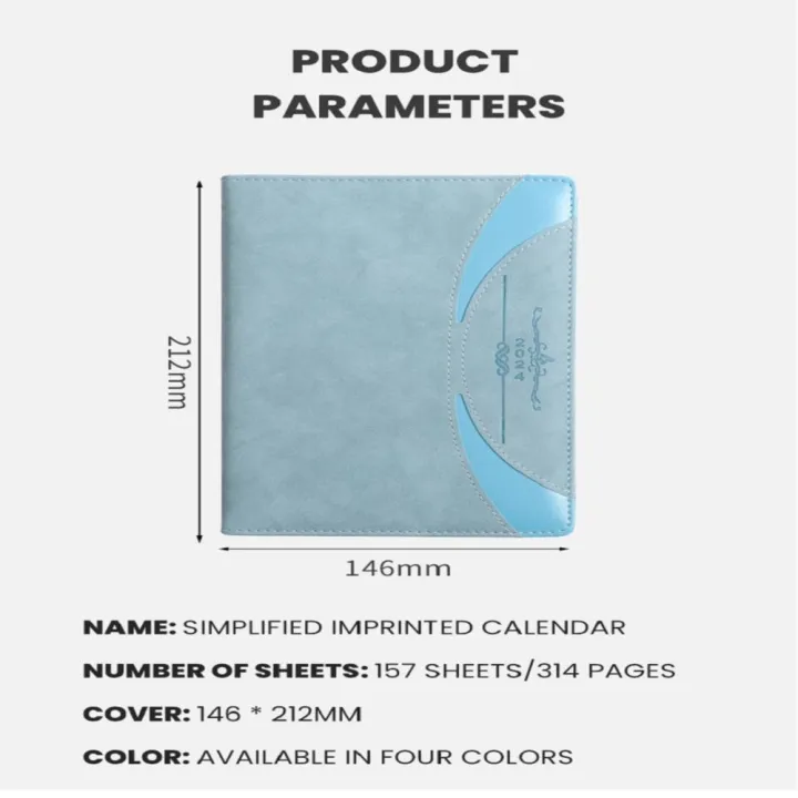 A4%20size%20notebook%20Spanish%20notebook%20Practical%20and%20efficient%20Full%20year%20daily%20planner%20Paperback%20notepad%20Full%20English%20Calendar%20-%20Image%203