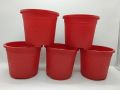 5 pieces 6" BP Plastic Round Flower Tub/Plastic Flower Tub/Designed  plastic flower planter. 