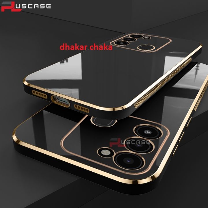 For%20Tecno%20Spark%208C%20Luxury%206D%20Plating%20Soft%20Casing%20Silicone%20Square%20Frame%20Phone%20Case%20Back%20Cover%20-%20Phone%20-%20Camera%20-%20Image%202