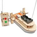 DIY Science Toys Remote Control Boat Kids STEM Educational Experiment Puzzle Toy For Children Development.