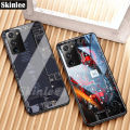 For Samsung Galaxy S21 FE Back Cover Version Theme Case Tempered Glass Protection shockproof Cover for Samsung S21FE case Transparent Circuit Board Design Full Coverage Phone cases. 