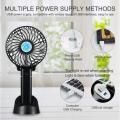 cooling USB Charging portable handheld electric hand rechargeable mini fans BLACK color. 