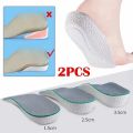 Height Increase Half Shoe Insoles Inner heighten Pad Cushion Arch Support Unisex Invisible Heighten Sole Insole.