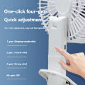New multifunctional clamp fan desktop wide-angle hair dryer wall mounted fan, three speed high wind handheld portable fan.
