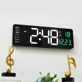 Electronic Clock Home Decoration Wall Clock LED Digital Temperature Date Display Alarm Clock Large. 