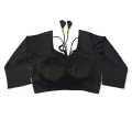 Black Color Three Quarter Sleeve Blouse For Women.