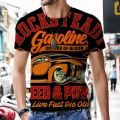 Men's T-shirts Vintage Car Design Luxury Short Sleeve Casual Street Outfit Harajuku Tops Beach Hip-hop Fashion Hot Sportswear. 