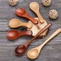1/5Pcs Children Milk Powder Cute Coffee Spoon Solid Wood Dessert Small Teaspoon Lotus Wood Companion GiftsTableware Baby Wooden Simple Spoon. 
