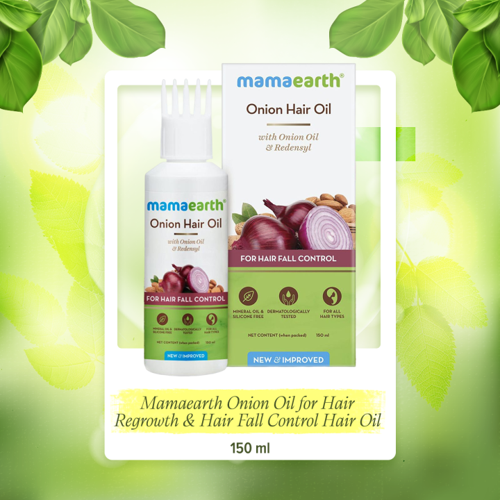 Mamaearth Onion Oil for Hair Regrowth & Hair Fall Control Hair Oil (150 ml)