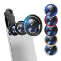 【happy one】Phone Lens 0.67x Wide Angle Zoom Fish Eye 10x Macro Lenses Camera With Clip Lens On The Phone For Smartphone. 