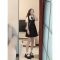 Summer Cute and Lively Korean Gentle Wear Sweet College Style Top Strap Dress Two-Piece Suit for Women. 