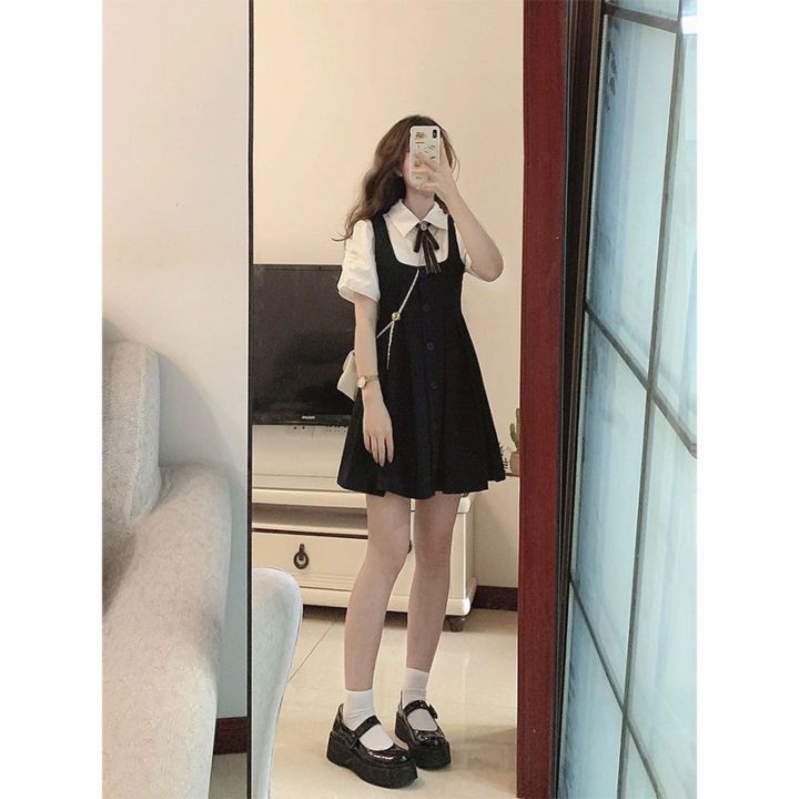 Summer%20Cute%20and%20Lively%20Korean%20Gentle%20Wear%20Sweet%20College%20Style%20Top%20Strap%20Dress%20Two-Piece%20Suit%20for%20Women%20-%20Image%205