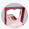 Durable Jewelry Storage Box Elegant Design High-grade Three Layers Jewelry Organizer Case Large Capacity Flannelette Flannelette Jewelry Box for Ladies Personal Use Fashion Accessory.