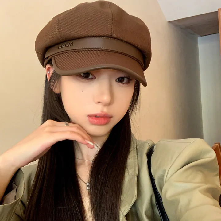 Korean%20Beret%20Ladies%20Duck%20Tongue%20Hat%20Super%20Wild%20Hats%20High%20Quality%20Outdoor%20Leisure%20Caps%20Hat%20-%20Image%202
