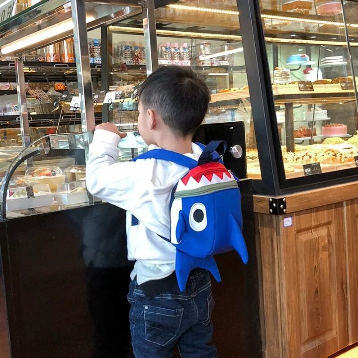 Wholesale%20Anti-lost%20Bag%20Boy%20Kindergarten%20Schoolbag%20Girl%20Small%20Shark%20Bag%20For%20ChildrenToddler%20Backpack%20with%20Safety%20Handle%20-%20Image%204