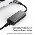Type C Ethernet Adapter Network Card USB Type-C To RJ45 100Mbps Lan Internet Cable For MacBook PC Windows XP 7 8 10 Android. 